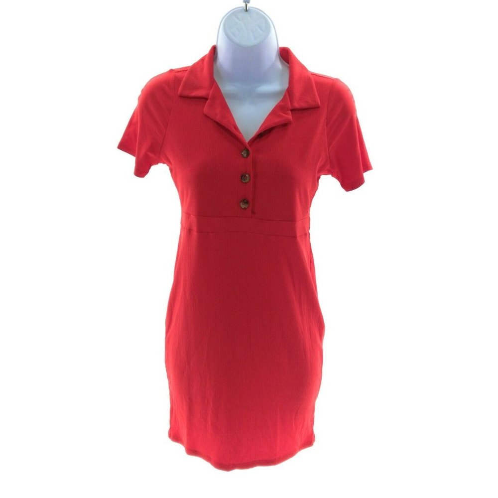 Urban Girl Red Mini Dress Juniors Small Short Sleeve Casual Summer Cute